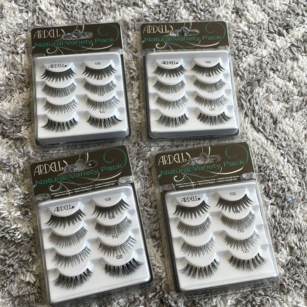 4 packs of Ardell Natural Variety Lashes (16 lashes total)